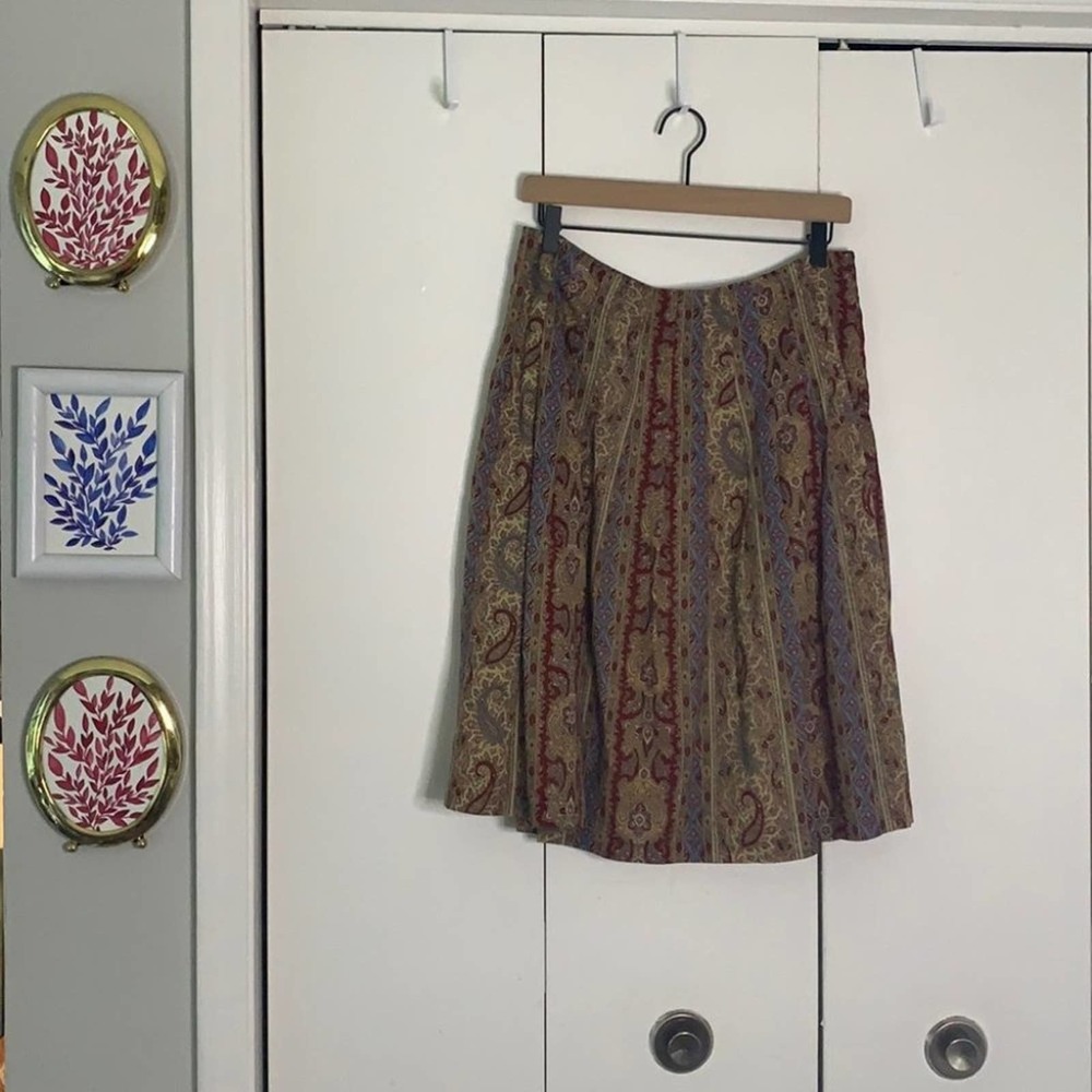 Paisley Liberté by Emanuel Ungaro Skirt Size 10